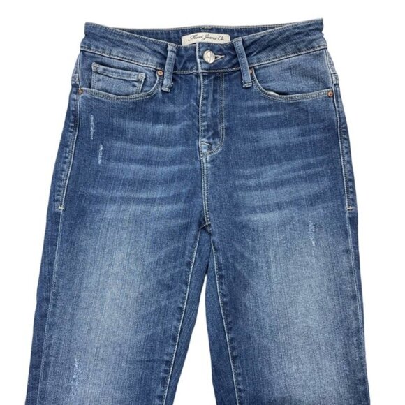 MAVI Alissa High Rise Super Skinny Ankle Jean Sz 24 Raw Hem - Picture 3 of 9